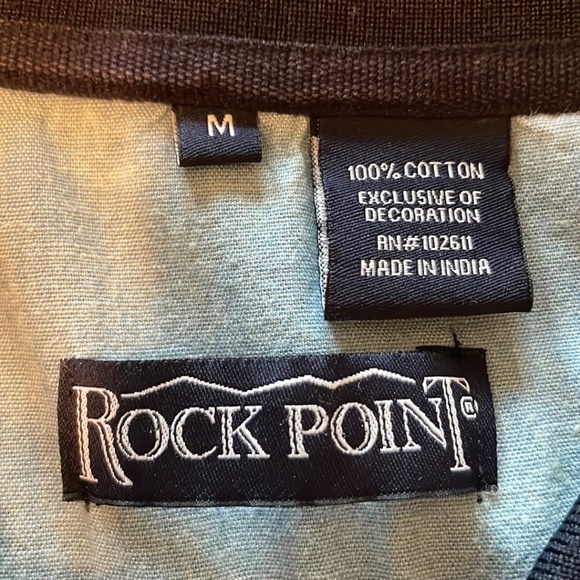 Rock Point Americana Short Sleeve Polo Size Medium - Picture 3 of 7